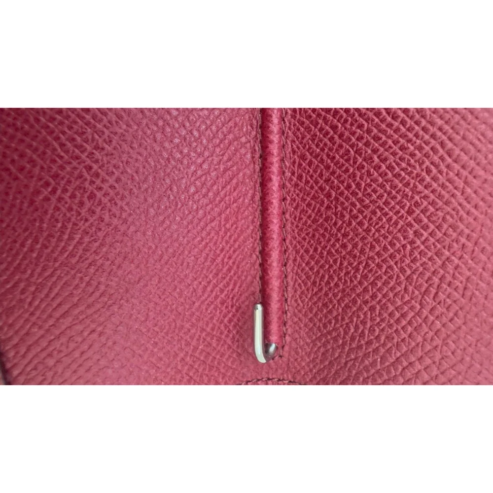 Hermès Hermes Agenda Cover Red Leather with Pen